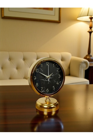 Büro Ev Ofis Hediyesi İçin 20x25cm Golden Trend Masa Saati Diğer
