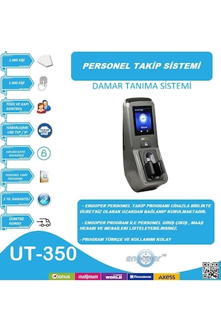 Zkteco Fv350 Damar Tanıma Parmakizi Personel Takip Sistemi