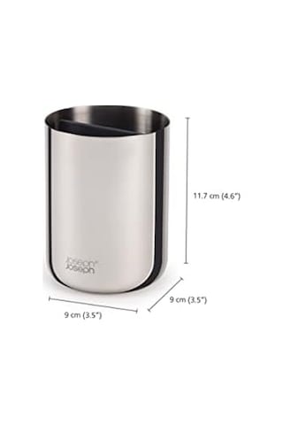 Easystore - Lüks Paslanmaz Çelik Diş Fırçası Tutucu Caddy Banyo Depolama, Standart Çelik 000 Açık Krem