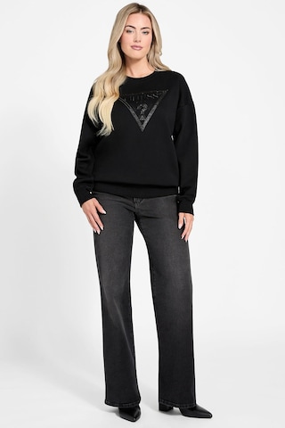 Guess Kadın Bisiklet Yaka Sweatshirt Siyah