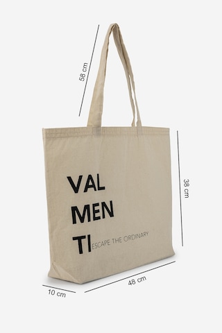 Valmenti Unisex Tekstil Siyah Bez Poşet Çanta 1223 Vlmnt-2 Bez Poset Ntrl Ktn/syh Yz