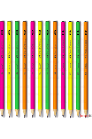 Faber Castell Yuvarlak Kurşun Kalem 72 Adet - 4 Farklı Renk