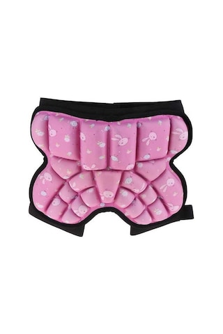Pazly Suntek 3d Yastıklı Kalça Koruyucu Kısa Çocuk Butt Pad Pembe Renk Pembe