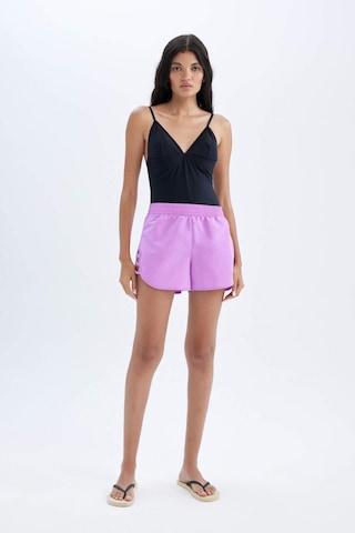 DeFacto Regular Fit Deniz Şortu-Fall in Love B7210AX24SMPR442 Mor