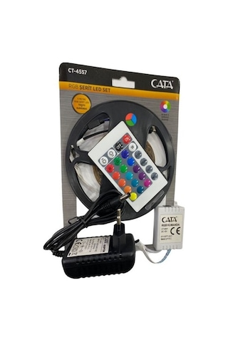 Cata CT-4557 Rgb Şerit Led Seti ( 5 M Rgb Led + Trafo+Modül )