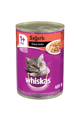 Whiskas Sığır Etli Konserve Yetişkin Kedi Maması 400 G