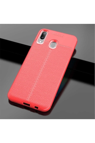 Samsung Uyumlu Galaxy M20 Kilif Deri Tarzi Niss Silikon Case 389468189