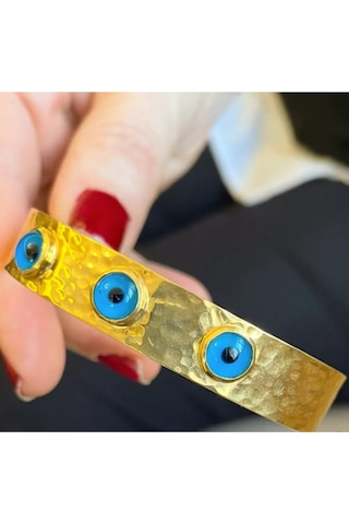 Oriental Kuyumculuk Jewellery Gold Gümüş Nazarlık Göz Bilezik Kelepçe Sarı