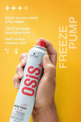 Schwarzkopf Osis Freeze Pump Güçlü Tutuş Saç Spreyi 200 ML