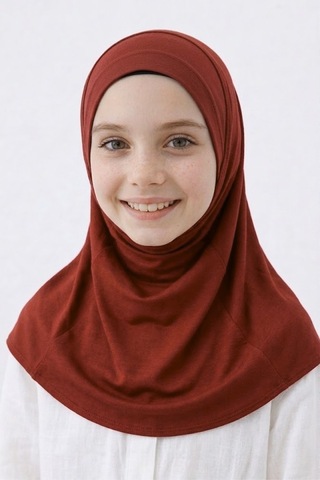 Angel&co. Girls Clothing Tesettür Başörtü Bordo Bordo