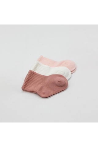 Bistyle 3'lü Dikişsiz Çorap 10138 Ekru-pembe