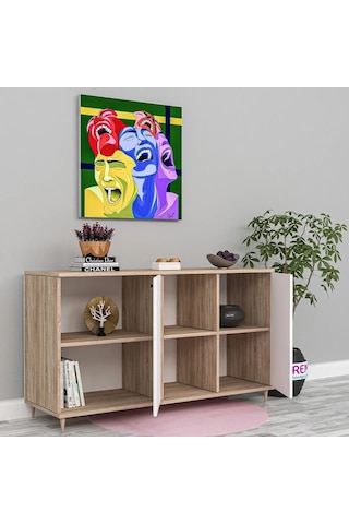 Grey Membran Kapak Konsol Mdf Sis Gri