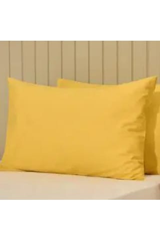 50x70cm 2adet %100 Cotton Yastık Kılıfı Sarı