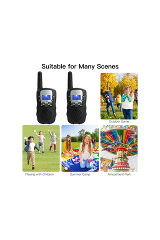 Maiyame Çocuklar İçin Kablosuz Konuşur Iletişim Aleti - Ebeveyn-çocuk Etkileşimi, Zeka Geliştirici Eğitici Aracı, 2 Adet Siyah Set Pil Dahil Değil