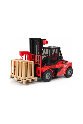 1:16 Ölçekli Işıklı Ve Sesli Oyuncak Forklift Ve Yük Paleti Seti