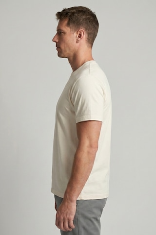 Goffra Erkek Vision Premium Kalite Yoğun Dokulu Pamuklu T-shirt Ekru M101-r0220-09