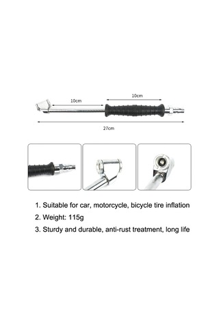 Sones Araba Lastiği Çift Uçlu Hava Nozulu, Özellikler: Küre