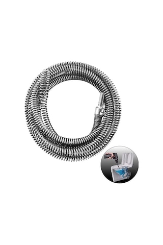 Sn-38809 5 Metre 10 Mm Matkap Uyumlu Esnek Gider Tıkanıklık Boru Temizleme Yayı Belirtilmemis
