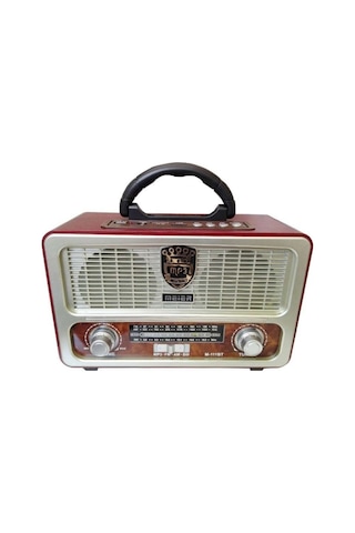 Meier 111BT Şarjlı Bluetootlu-Kumandalı USB/SD Nostaljik Radyo