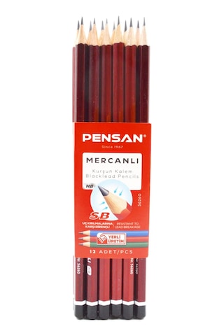 Pensan Hb Mercanlı Kurşun Kalem 144 Adet Siyah