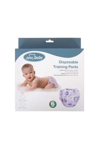 Sevi Bebe Kullan At Bebek Alıştırma Külodu 6 Adet Kül Rengi 1 Yaş