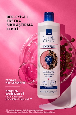 Avon Care Dermanourish + Extra Firm Vücut Losyonu 400ml Üçlü Paket