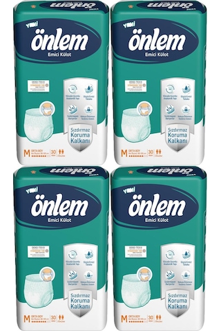 Önlem Yetişkin Emici Külot Bezi Orta Boy ( Medium ) 4 x 30'lu