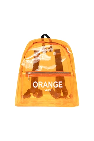 Renkli Şeffaf Sırt Çantası Turuncu
