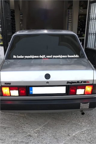 Oto Cam Yazı Sözleri Ticari-servis-dolmuş-panelvan Uzun Sticker Model 12