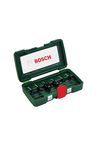 Bosch 6 Parça Freze Seti 8 MM Şaftlı