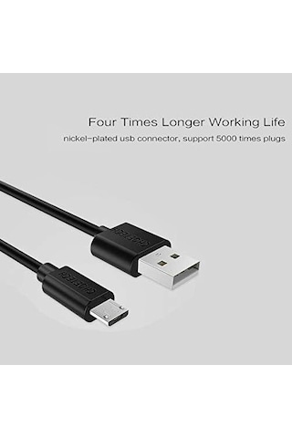 Choetech Smt0009-BK-V2 2.4A Micro USB Hızlı Şarj Ve Data Kablosu 100 CM