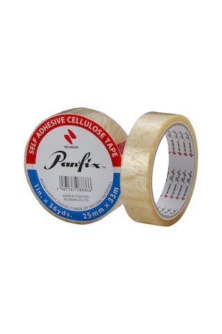 Panfix 25 Mm X 33 Metre Selofon Bant 6'lı Teneke Kutu 1