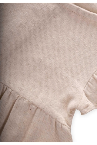 Cigit Keten Tulum 0-3 Yaş Naturel Beyaz