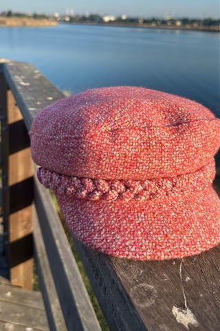 Mollycrush Pembe Kışlık Gazeteci Şapka Newsboy Kadın Vintage Kasket Pembe