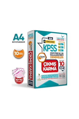 2026 Kpss ÖSYM Çıkmış Karma Karakutu Genel Kültür Genel Yetenek 10lu Dijital Çözümlü Denemeleri