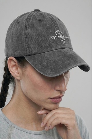 Woneagle Vintage Yıkamalı Unisex Füme "just The Eagle" Şapka Füme Füme
