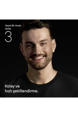 Braun Hepsi Bir Arada Series 3, 8 İ 1 Arada Tıraş Kiti, Keskin Bıçak, 14 Uzunluk, Aıo3540