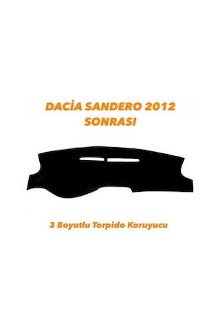 Dacia Sandero 2012 Sonrası 3 Boyutlu Vip Deri Torpido Örtüsü