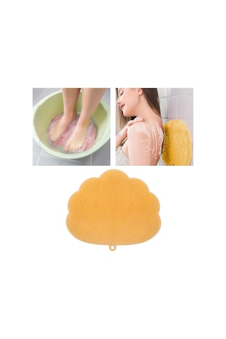 Suntek Duş Ayak Masajı Ovucu, Eksfoliye Portakal Için Turuncu