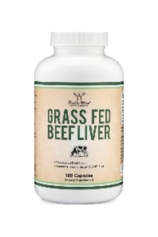 Grass Fed Beef Liver Supplement 180 Veg. Kapsül