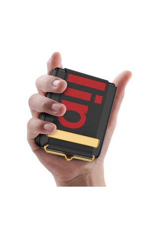 Samsung Uyumlu Galaxy Z Flip 3 Kılıf Zore Flio Kıpta Kapak Pembe