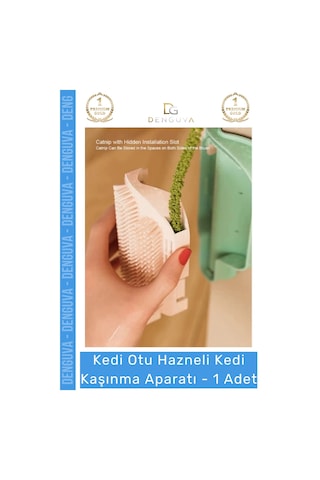 Keditarama Kedi Otu Hazneli Duvar Tipi Masaj Fırçası Tüy Temizleme Kendi Kendine Kaşınma Tarama Apa