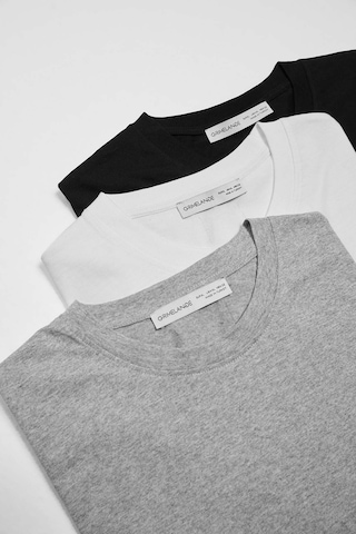 Grimelange Cultıvated Erkek 3'lü Kalın Dokulu Regular %100 Organik Pamuk Çok Renkli T-shirt Çok Renkli