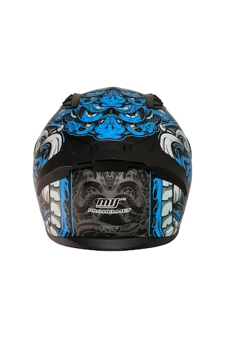 Motoanl Ece 22.r06 Sertifikalı Double Vizör Full Face Kask Myth Blue Mavi