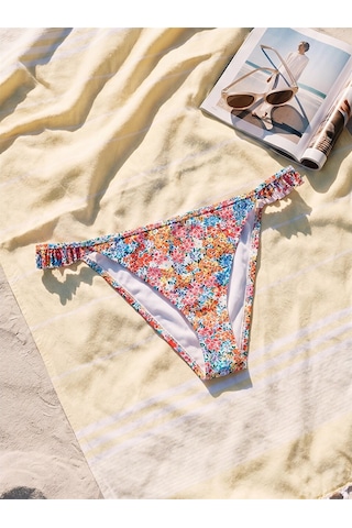 Lcw Dream Karışık Uv Korumalı Desenli Kadın Brazilian Bikini Alt Çok Renkli