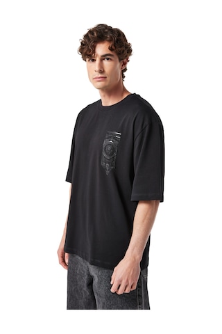 Gsstore X Midground Erkek Basic T-shirt E251228 Siyah