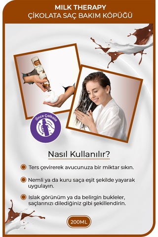 Morfose Milk Therapy Chocolate Saç Bakım Köpüğü 200 ML