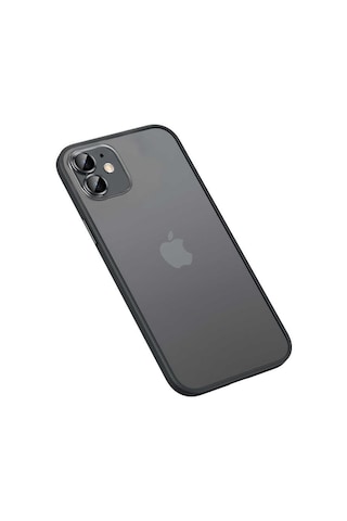 Apple Uyumlu iPhone 12 Uyumlu Zore Retro Kılıf-siyah Siyah -
