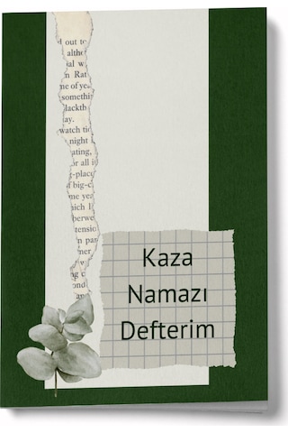 1 Yıllık Kaza Namazı Defterim - Yeşil Çok Renkli