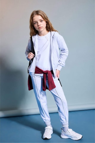 Defacto Esnek Belli Jogger Fıt Eşofman Altı Kız Çocuk X9036a626augr400 Gri-gr400